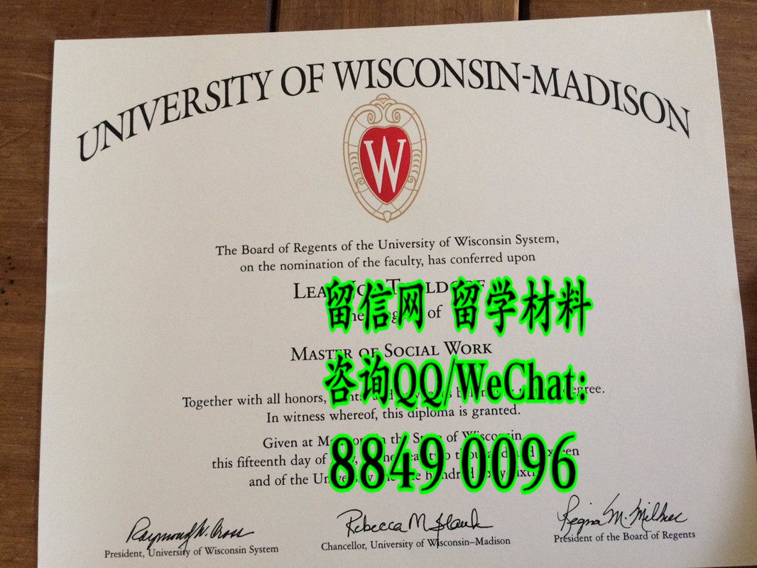 美国威斯康星大学麦迪逊分校毕业证，(University of Wisconsin-Madison diploma