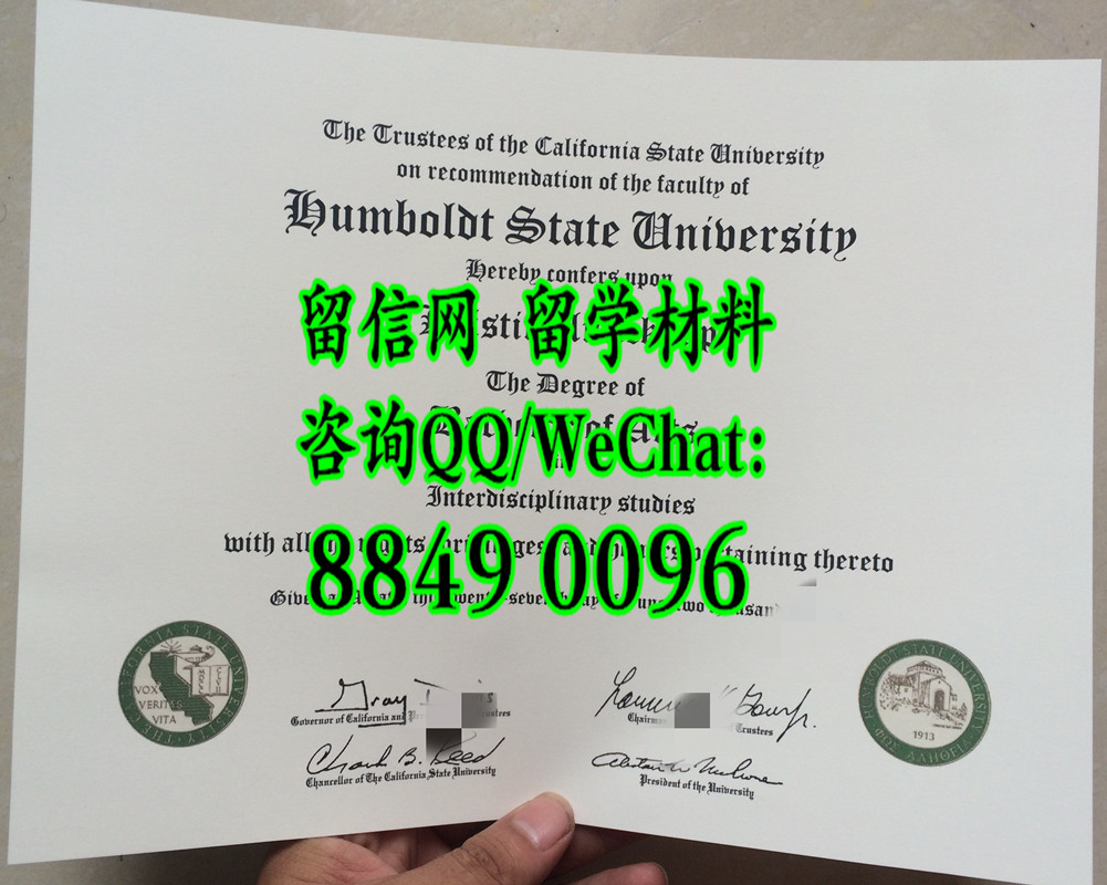 美国洪堡州立大学毕业证范例，Humboldt State University diploma degree