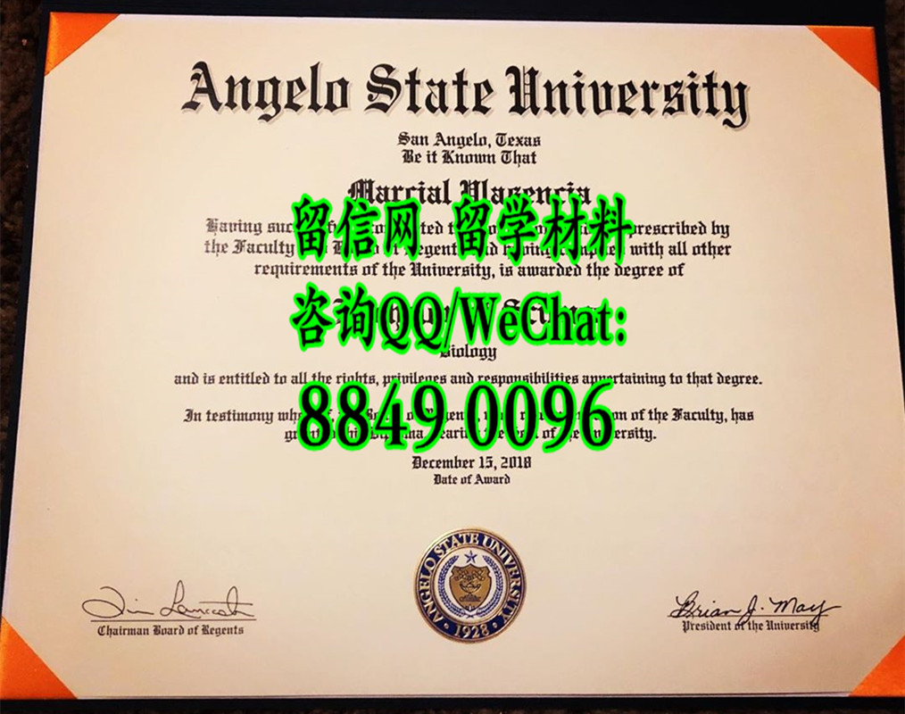 美国安杰洛州立大学毕业证文凭，Angelo State University diploma degree