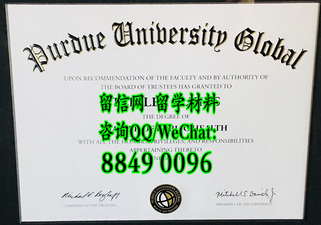 美国普渡大学全球分校毕业证，purdue university diploma certificate