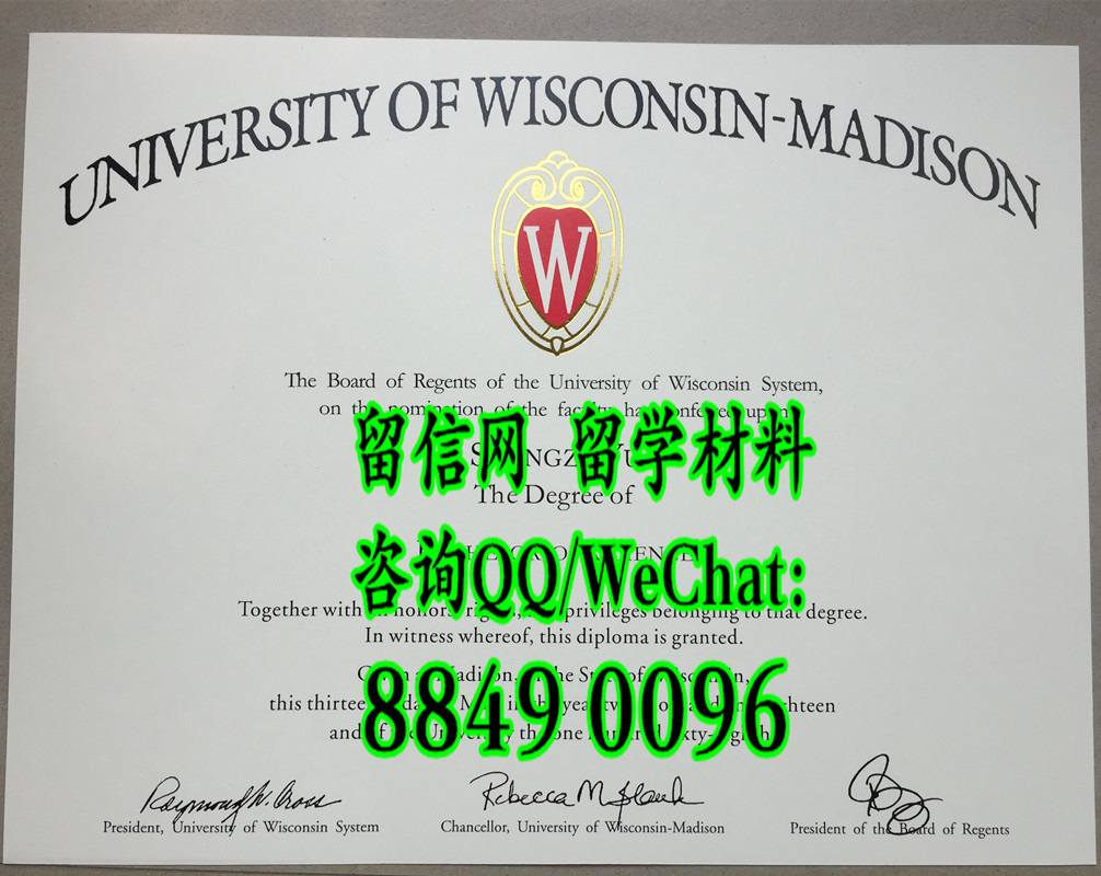 美国威斯康星大学麦迪逊分校毕业证，University of Wisconsin-Madison diploma certificate