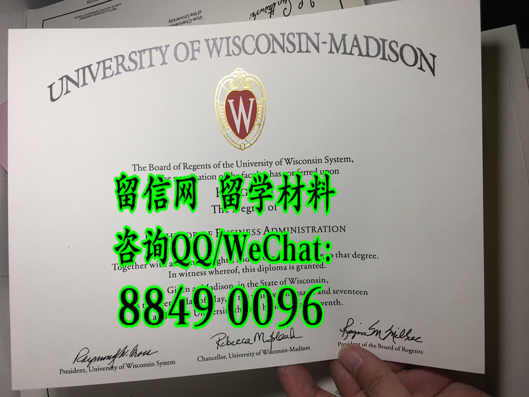 美国威斯康星大学麦迪逊分校毕业证，University of Wisconsin-Madison diploma certificate