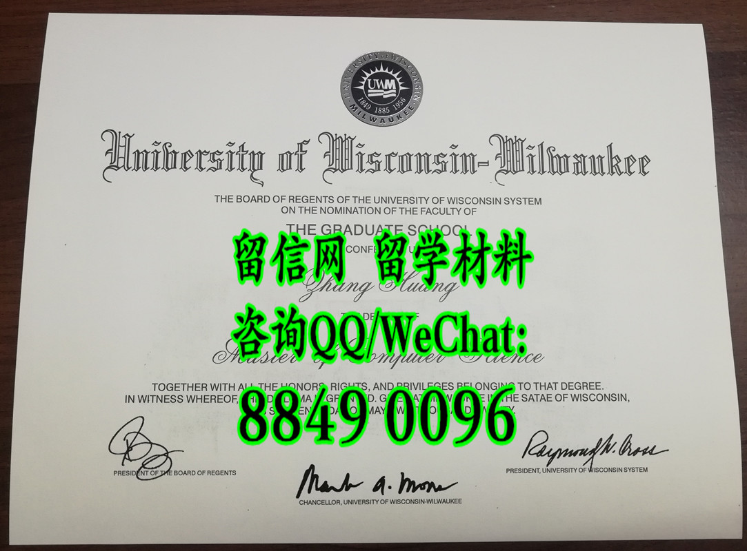 美国威斯康星大学密尔沃基分校毕业证，University of Wisconsin Milwaukee diploma certificate