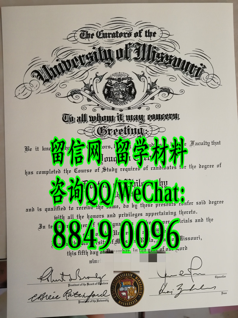 美国密苏里大学罗拉分校毕业证，University of missouri rolla diploma certificate