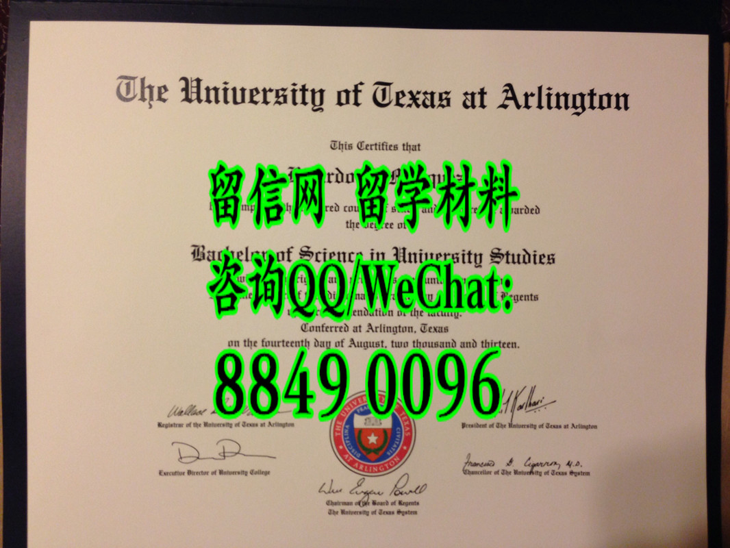 美国德州大学阿灵顿分校毕业证，University of Texas at Arlington diploma certificate