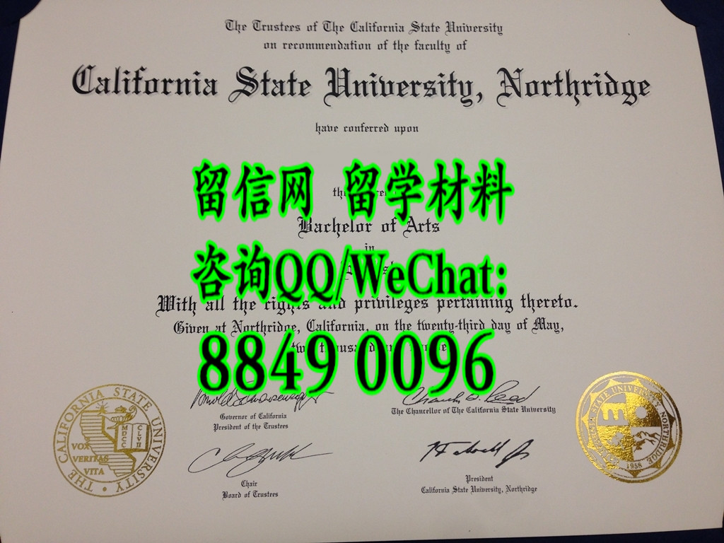 美国加州州立大学北岭分校毕业证，California State University, Northridge diploma certificate
