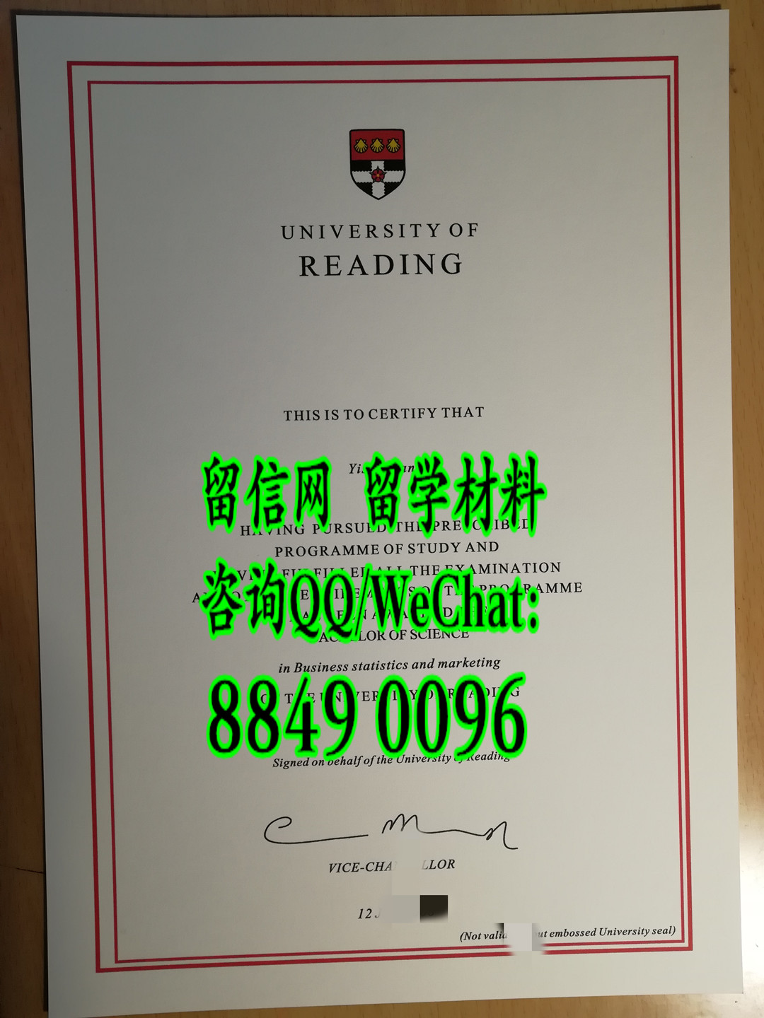 英国雷丁大学毕业证成绩单，University of Reading diploma degree