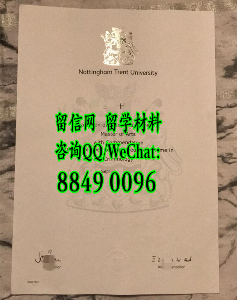 英国诺丁汉特伦特大学毕业证成绩单，nottingham trent university diploma degree