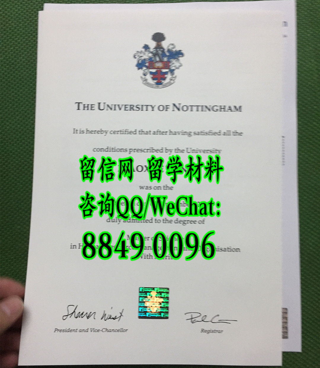 英国诺丁汉大学毕业证成绩单，University of Nottingham diploma degree