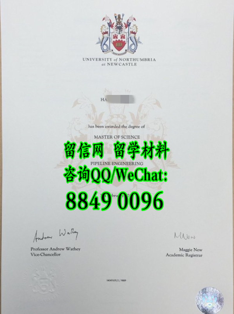 更新：英国诺桑比亚大学毕业証证，Northumbria University diploma degree